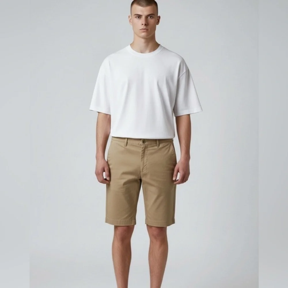 J.Crew flat front khaki shorts in size 35